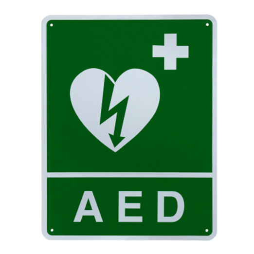 AED 3 - ILCOR FLUSH WALL SIGN