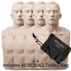 4 pack Brayden Manikin with Aerobag Trolley