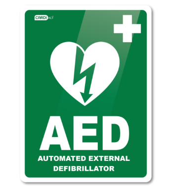 AED poly sign
